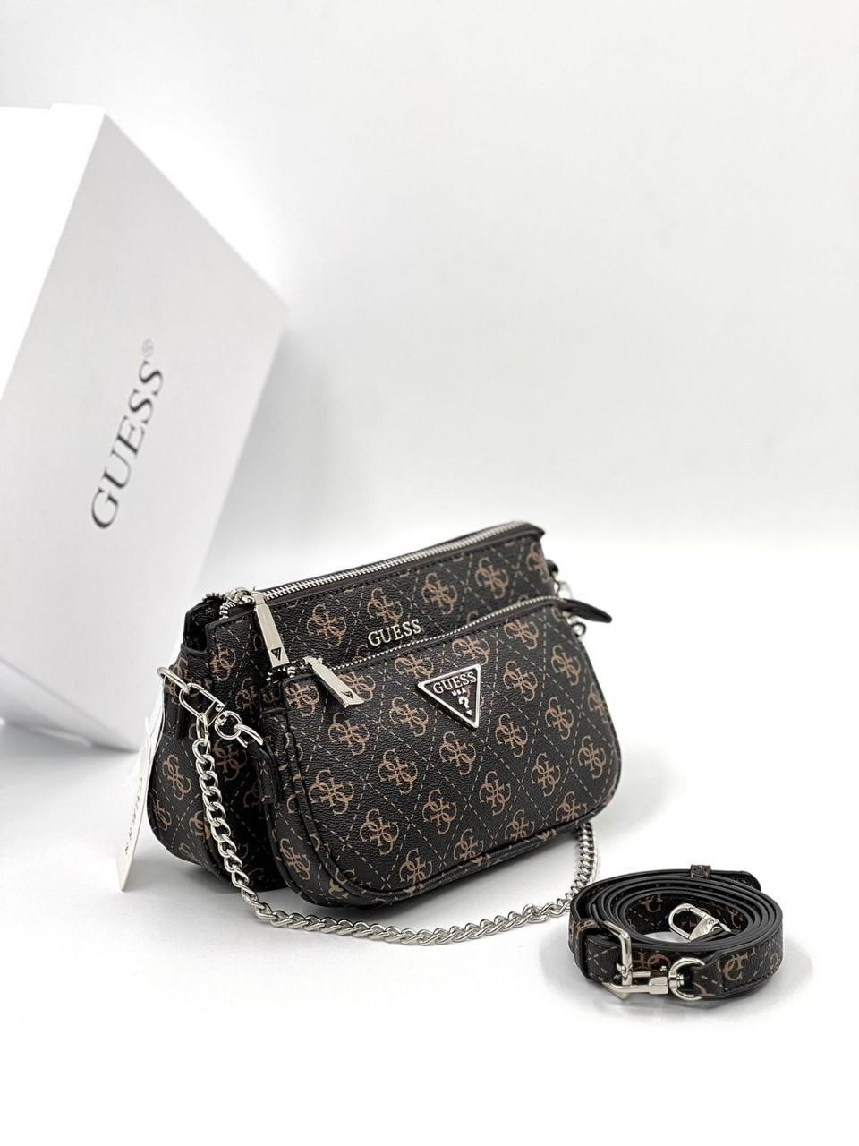 сумка через плечо guess noelle,женская сумка guess,сумка guess noelle,сумка guess,guess noelle dbl pouch crossbody