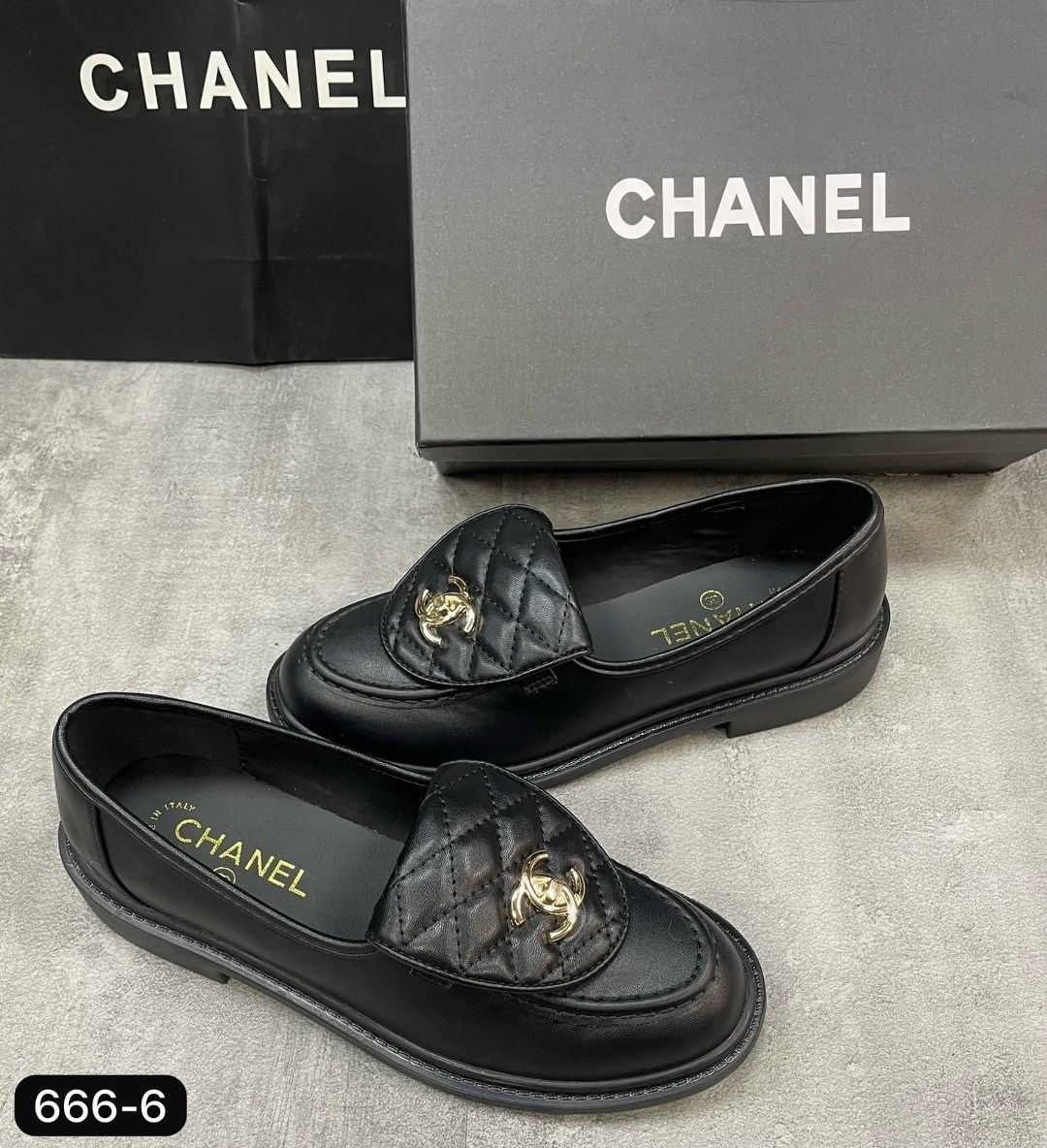 лоферы chanel,лоферы chanel женские,туфли chanel,лоферы шанель,женская повседневная кожаная  chanel