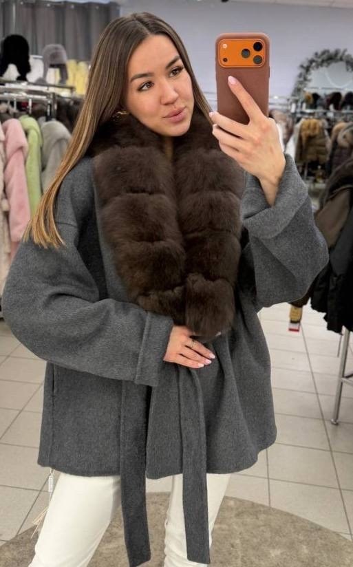 пальто с мехом,женское пальто с натуральным мехом,полупальто с мехом,пальто кашемировое с мехом песца,пальто кашемировое с мехом