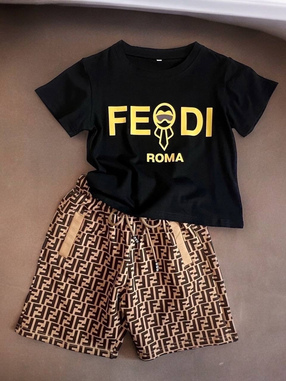 футболки для мальчика,fendi fendi,футболка fendi,одежда мальчика,fendi fila roma футболка