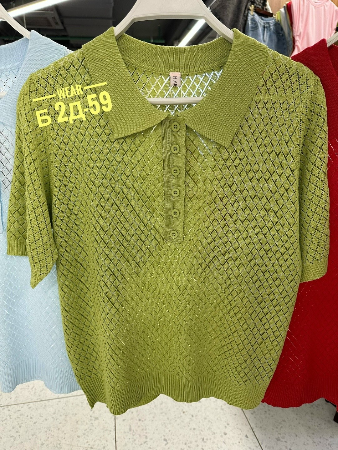 поло кофта,вязаная рубашка,джемпер женский look7 зеленый,вязаная футболка,блуза