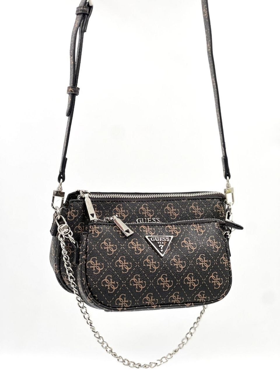 сумка через плечо guess noelle,женская сумка guess,сумка guess noelle,сумка guess,guess noelle dbl pouch crossbody