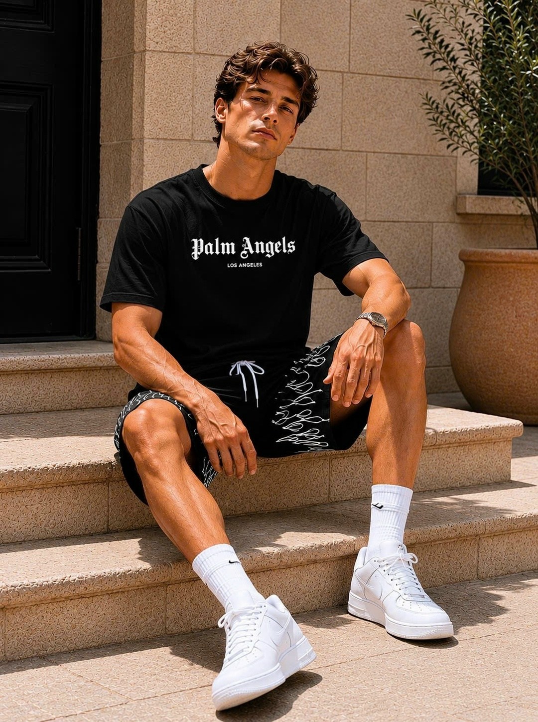 шорты palm angels мужские,шорты palm angels шорты,шорты palm angel,шорты свободные,шорты