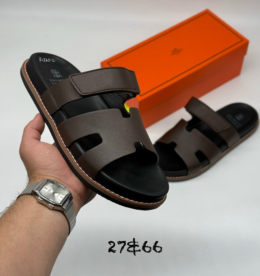 шлепанцы hermes,мужские шлепки эрмес,шлепанцы hermes мужские,шлепанцы гермес коричневые мужские,сандалии hermes