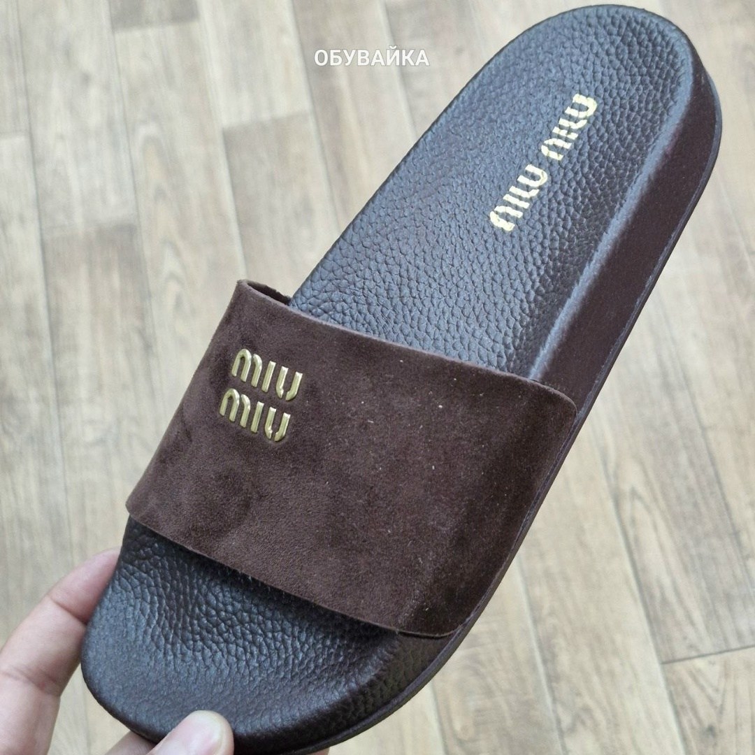 шлепанцы женские,шлёпанцы miu miu,шлепки женские,женские шлёпанцы мюли miu miu,
