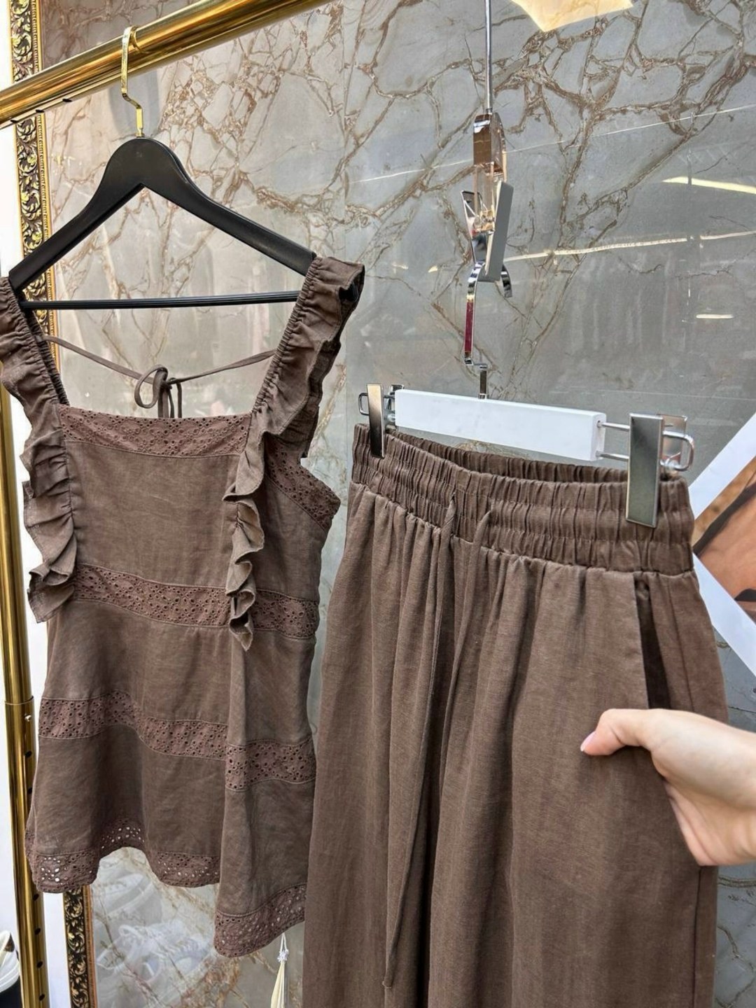 комплект костюм,пижамы для женщин,женская пижама с брюками 83500 голубой,пижама женская,брюки в пижамном стиле