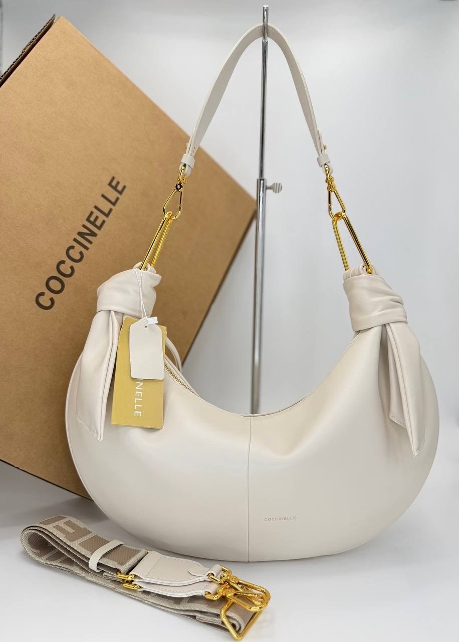 кожаная сумка-хобо whisper coccinelle,сумка coccinelle,сумка-седло большая из натуральной кожи coccinelle,женская сумка в стиле coccinelle кожа натуральная,женская сумка в стиле coccinelle из натураль
