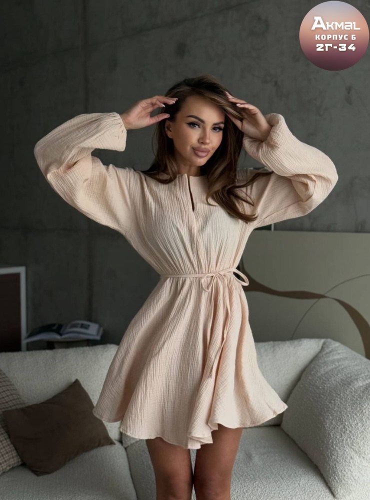 женская платье,платье туника,платья,,платье из муслина