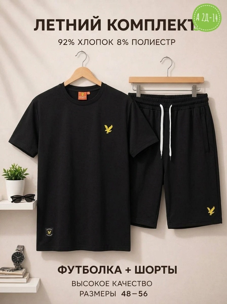комплект шорты и футболка,футболка с шортами,летние костюмы,шорты мужские,костюм классический