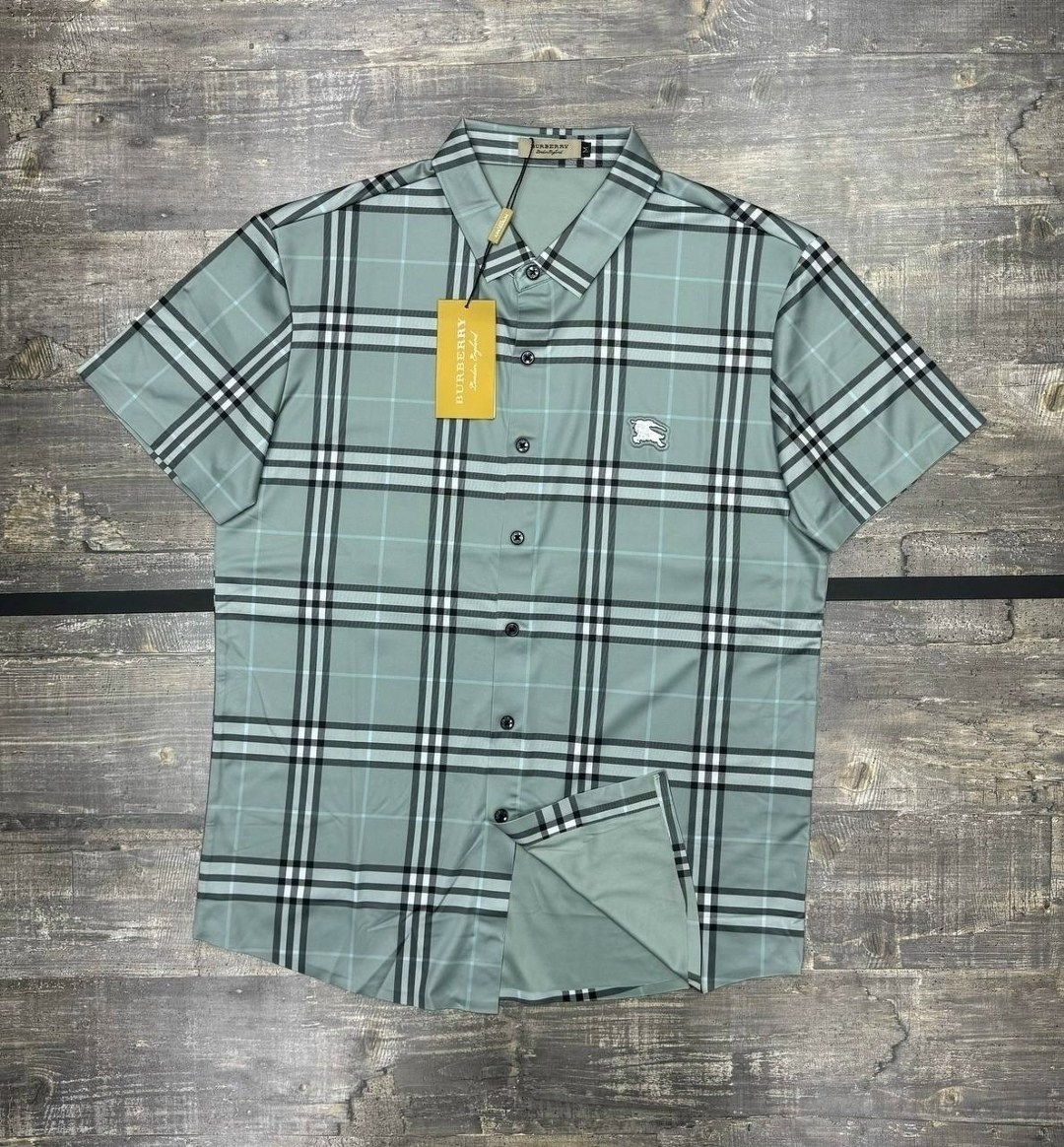 burberry рубашка,рубашка в клетку с короткими рукавами burberry,рубашка burberry мужская,burberry shirt,рубашка мужская