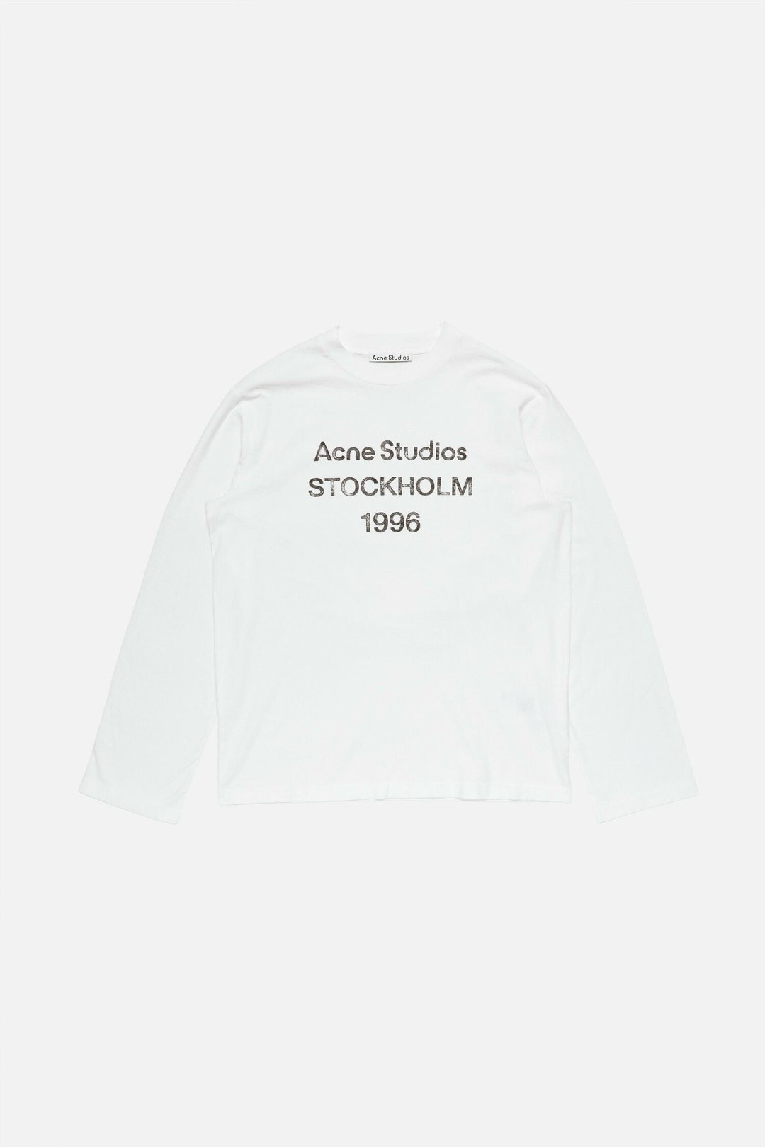 лонгслив acne studios stockholm 1996,лонгслив acne studios,acne studios stockholm 1996,футболка с длинным рукавом с принтом off-white acne studios,лонгслив acne studios стокгольм 1996