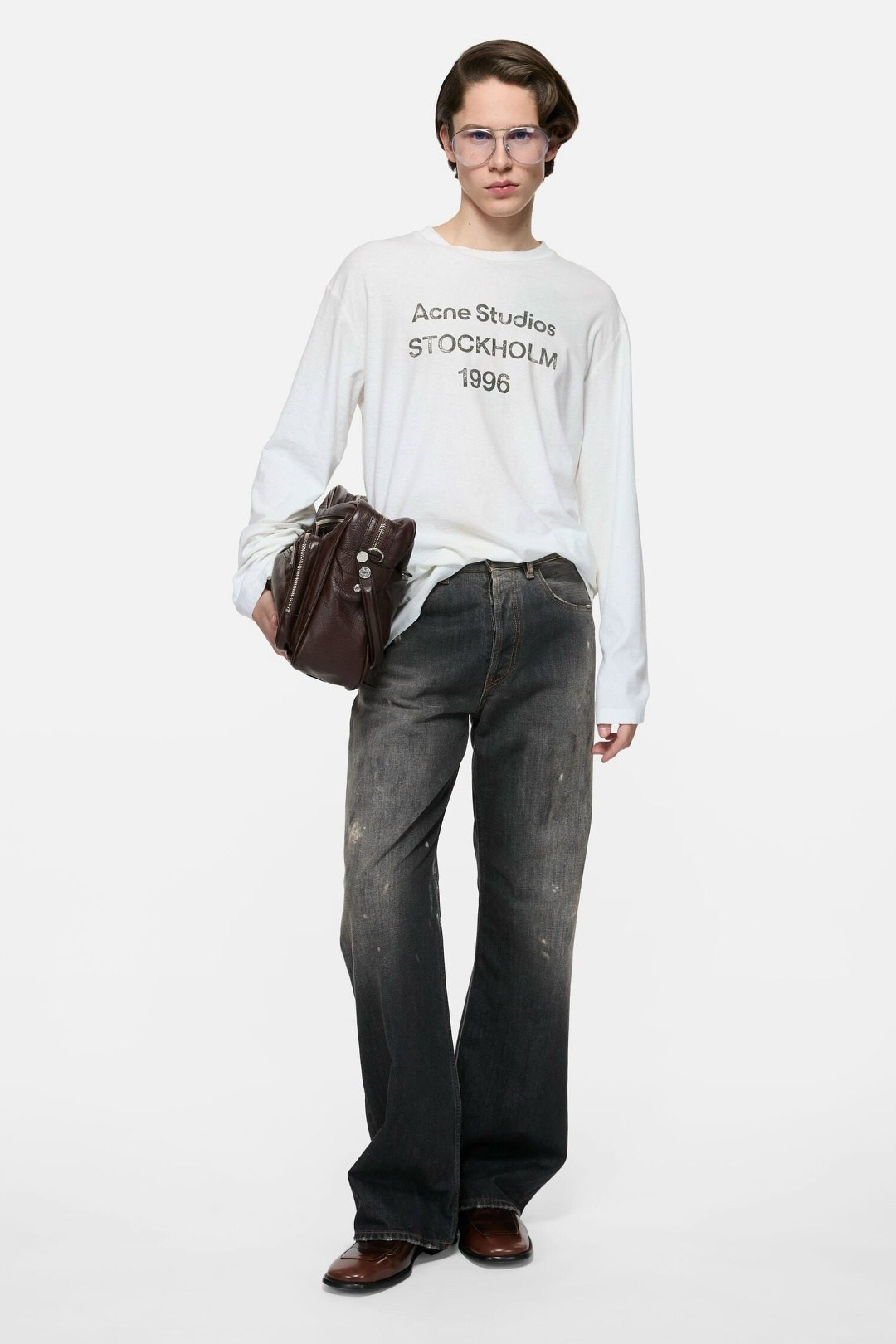 лонгслив acne studios stockholm 1996,лонгслив acne studios,acne studios stockholm 1996,футболка с длинным рукавом с принтом off-white acne studios,лонгслив acne studios стокгольм 1996