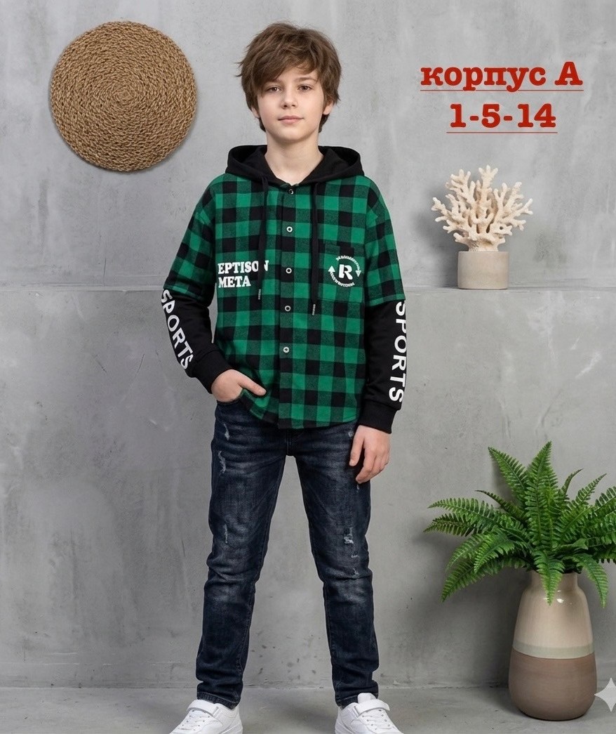 рубашка с капюшоном,детская рубашка,рубашка для мальчика,рубашка,рубашка в клетку с капюшоном