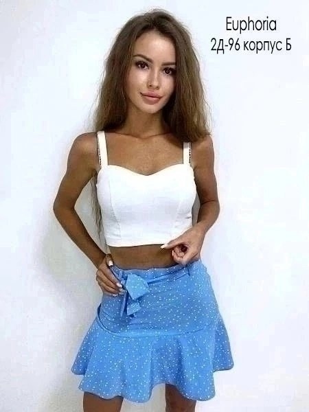 топ и юбка в горошек,одежда модная,модная одежда для девушек,юбка и топик