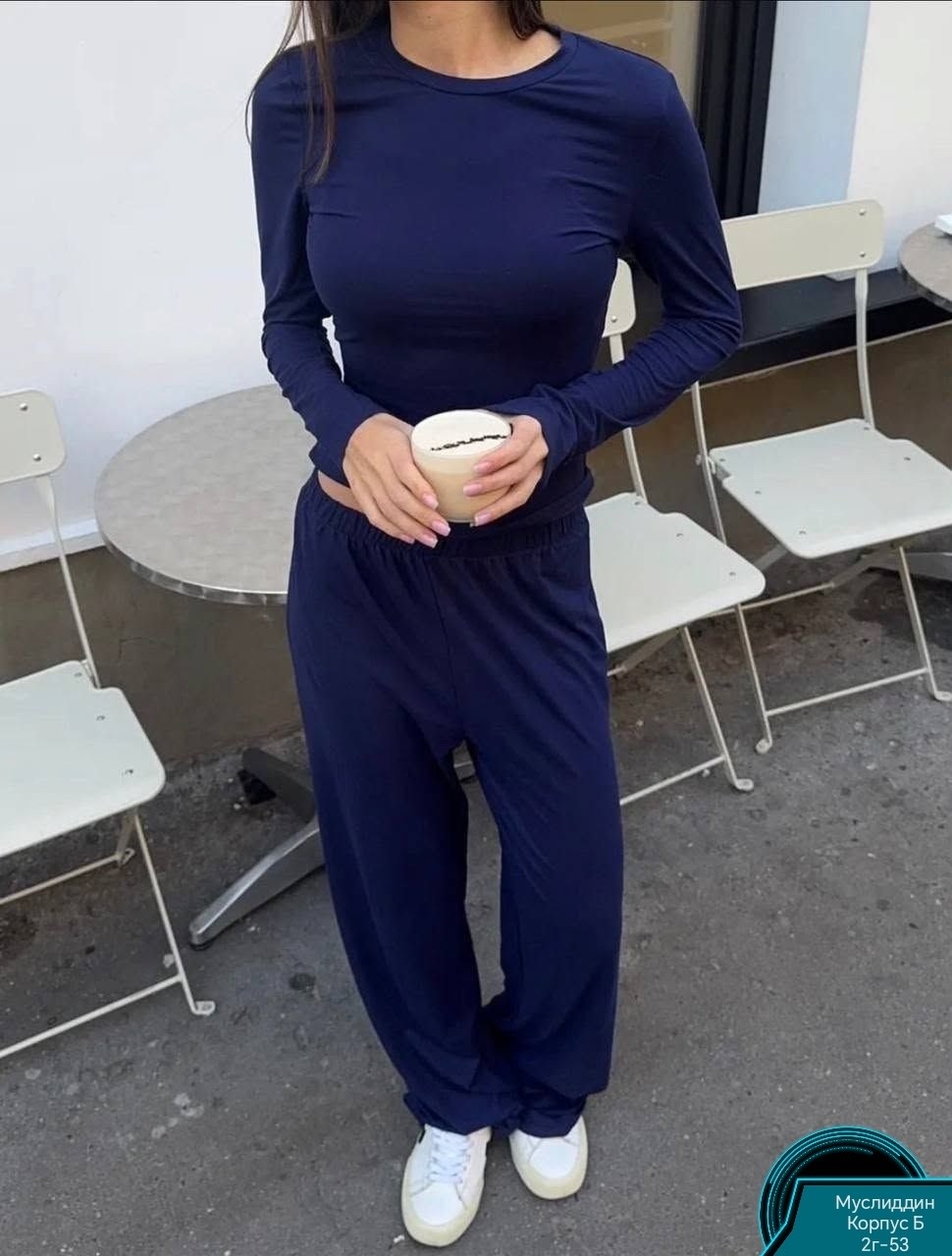 трикотажный брючный костюм лапша kseniaesm_fitwear,повседневный костюм,костюм с брюками,брючный женский костюм из мягкого трикотажа лапша в стиле спортшик,трикотажный брючный костюм лапша