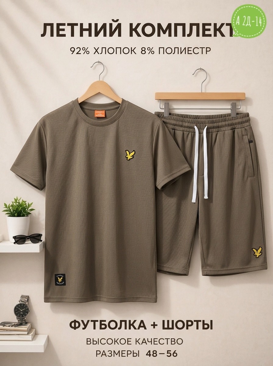 комплект шорты и футболка,футболка с шортами,летние костюмы,шорты мужские,костюм классический