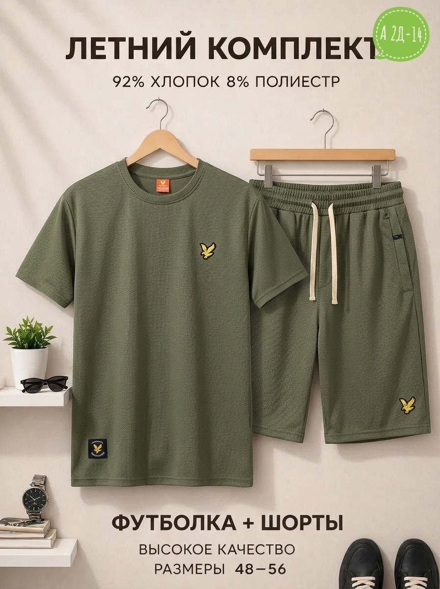 комплект шорты и футболка,футболка с шортами,летние костюмы,шорты мужские,костюм классический