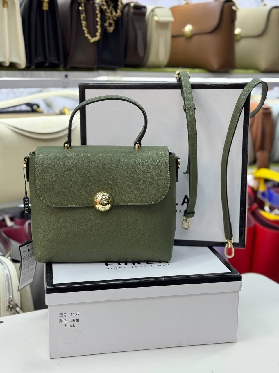 женская сумка на плечо furla из натуральной кожи,сумка фурла черная через плечо,сумка,сумка женская,женская сумка furla