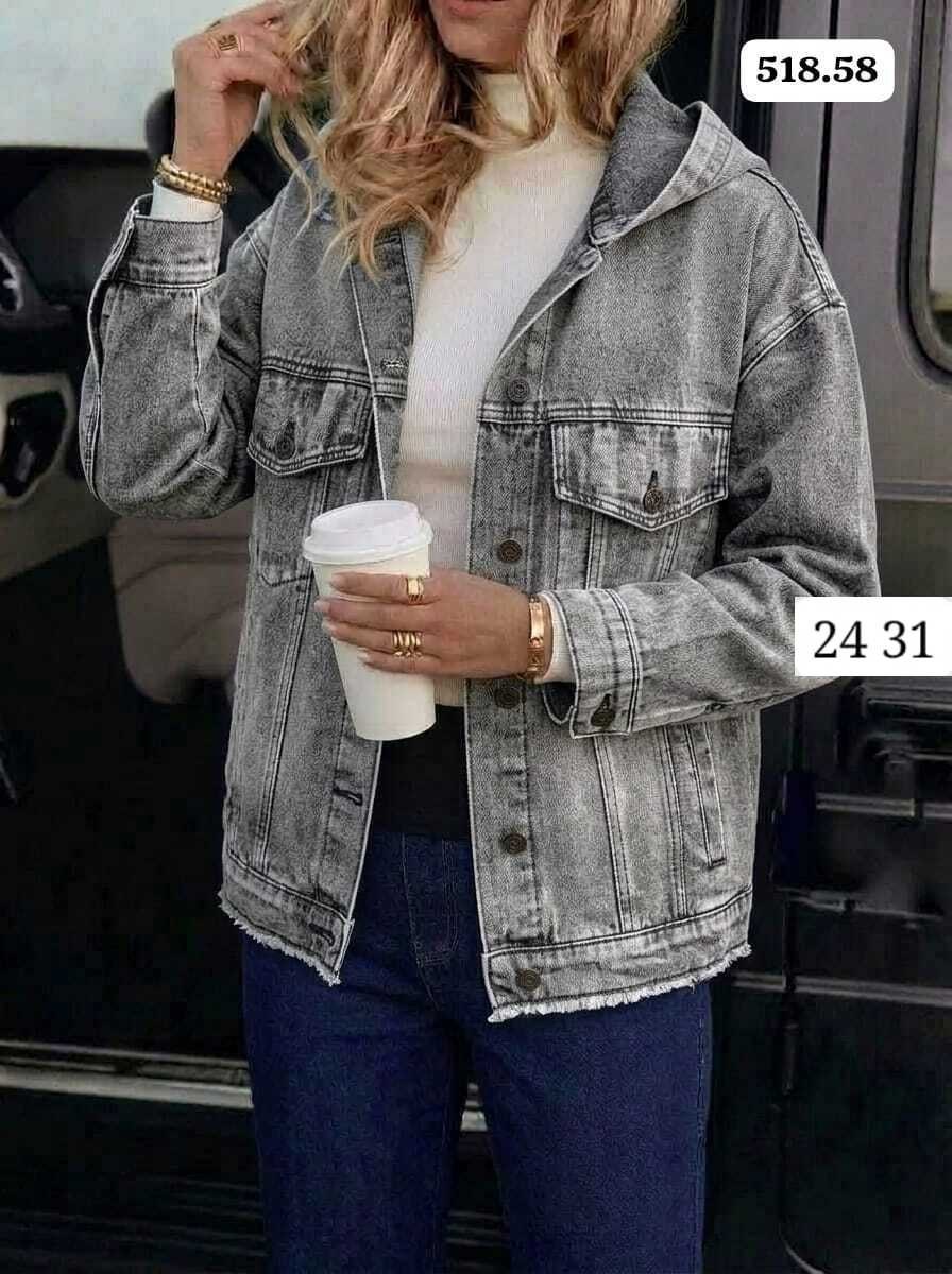 женская джинсовая куртка,куртка джинсовая lrzbs jeans,джинсовая куртка,свободная джинсовая куртка,джинсовая куртка с капюшоном