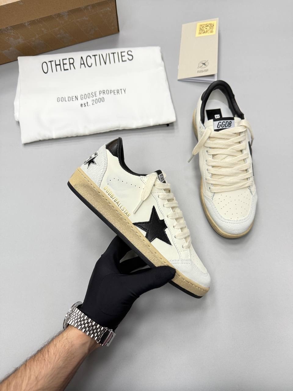 кроссовки golden goose,кеды golden goose,кроссовки,golden goose кеды ball star с блестками белый,golden goose