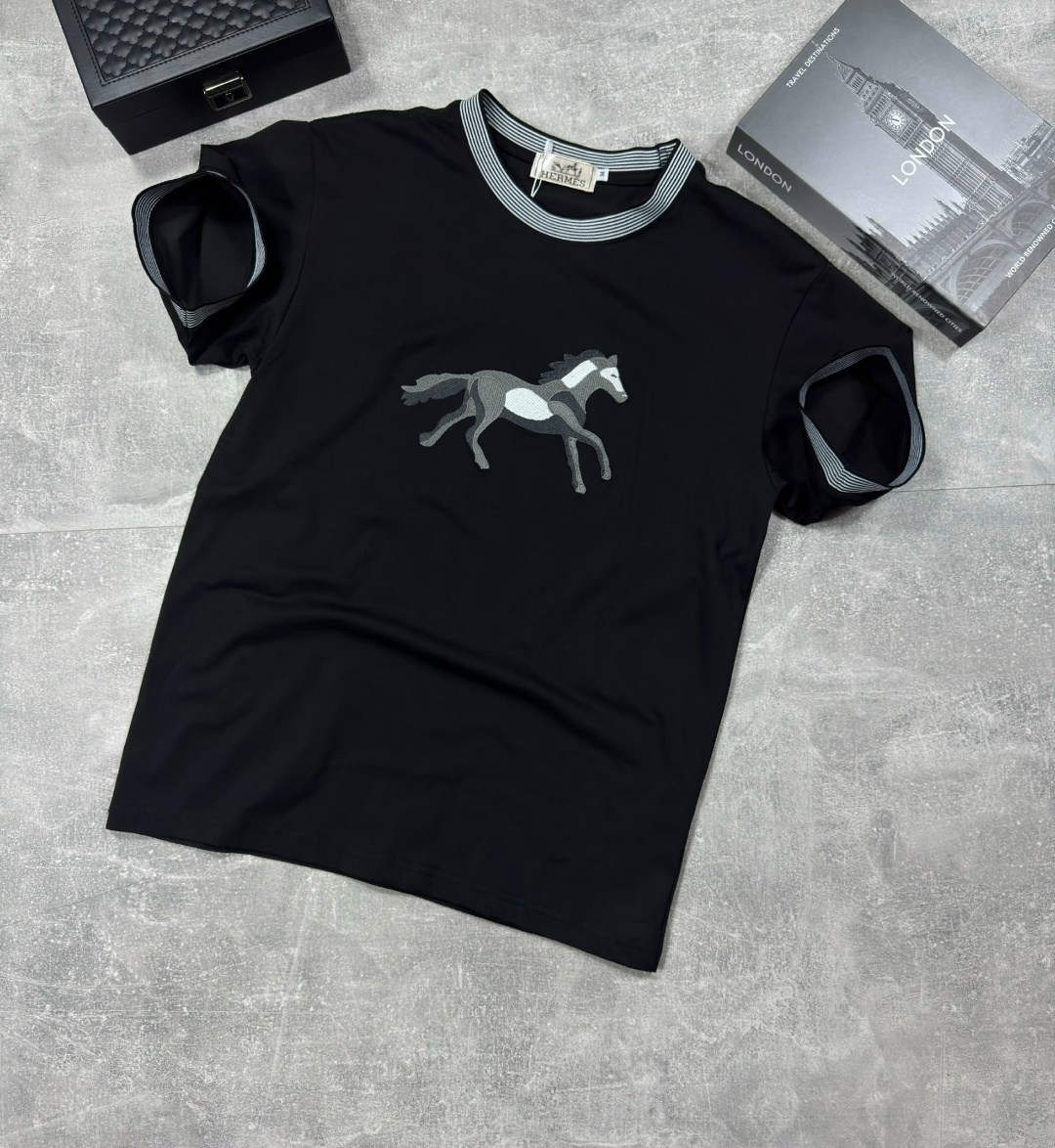 футболка hermes,мужская футболка,футболка с лошадьми,мужская футболка hermes,футболки брендовые