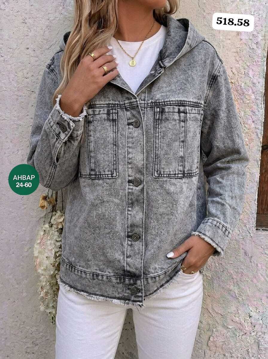куртка джинсовая lrzbs jeans,женская джинсовая куртка,джинсовая куртка,джинсовая куртка с капюшоном,свободная джинсовая куртка