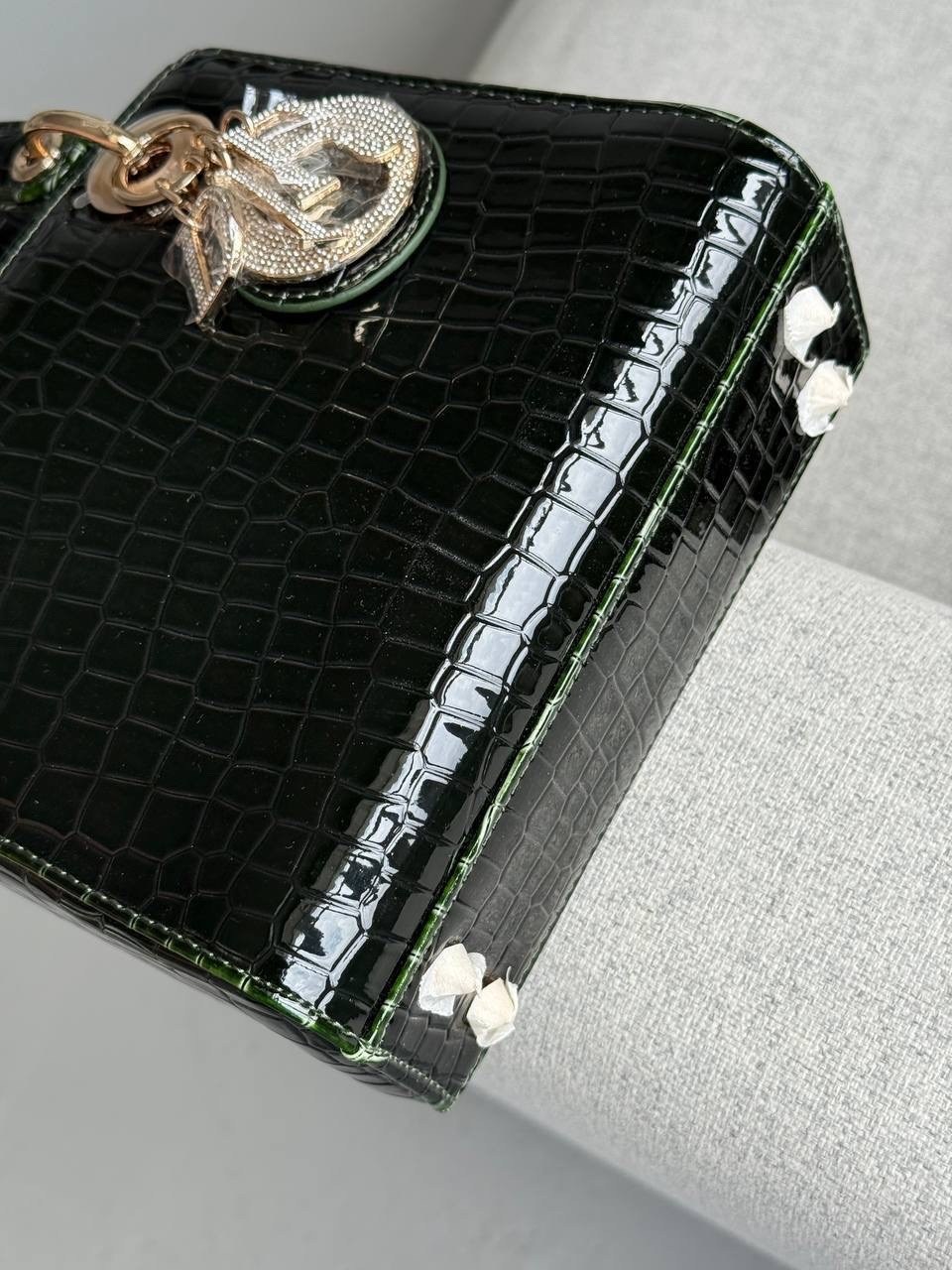 lady dior crocodile bag,christian dior lady dior medium черный экзотический крокодиловая кожа женская сумка,модная сумка,lady dior crocodile,сумки диор