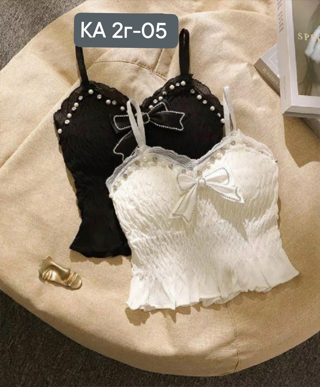 модные топы,топ женский,топ с атласным бантиком и жемчужинами h. h. fashion,женские бюстгальтеры,бюстье