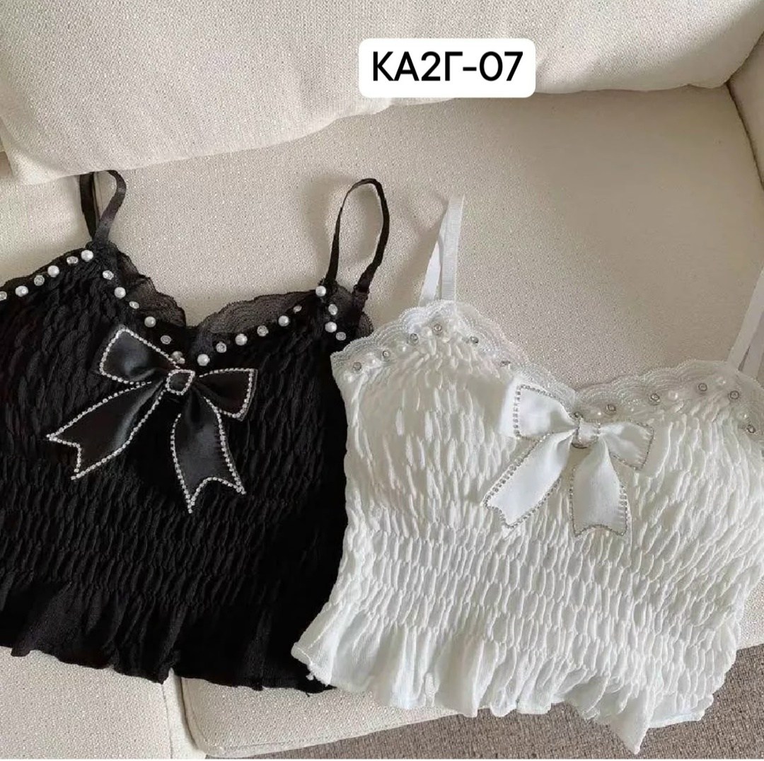 топ с атласным бантиком и жемчужинами h. h. fashion,топ с атласным бантиком и жемчужинами h. h. fashion 216918244,топ в корейском стиле,топ с бантом,топ женский кружевной