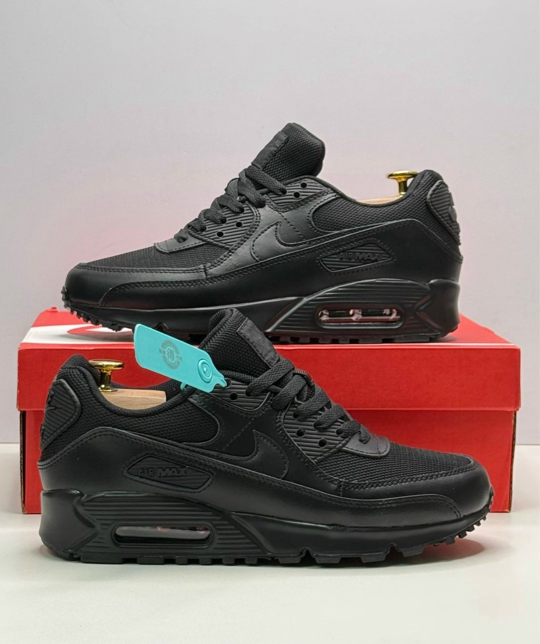 кроссовки nike air max 90,кроссовки air max 90 кожа nike черный,кроссовки,кроссовки nike air max 90 black,кроссовки мужские nike air max 90