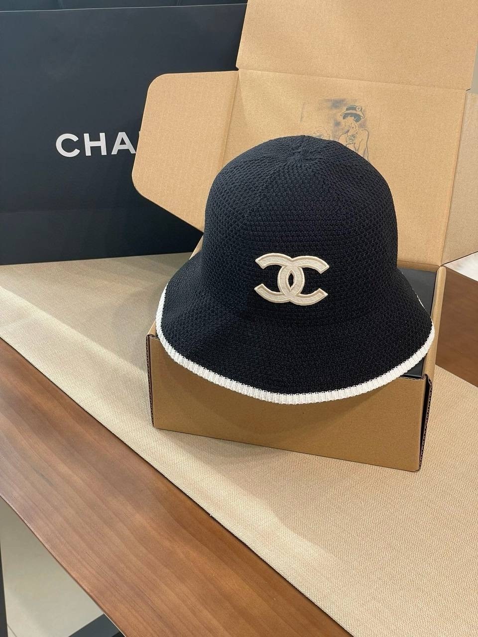 шапка chanel,шляпа chanel,панама шанель,головной убор шанель,бейсболка chanel