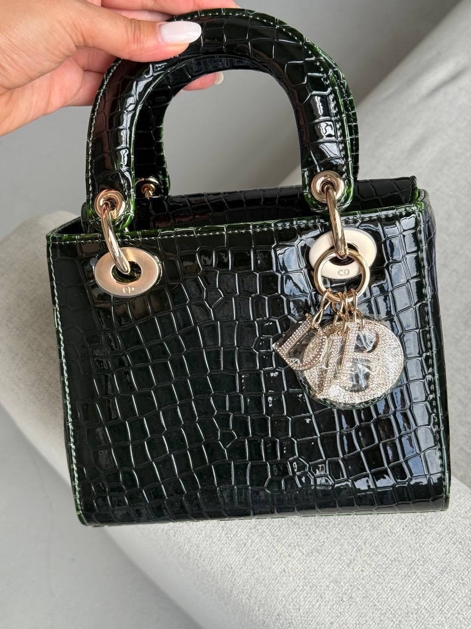 lady dior crocodile bag,christian dior lady dior medium черный экзотический крокодиловая кожа женская сумка,модная сумка,lady dior crocodile,сумки диор