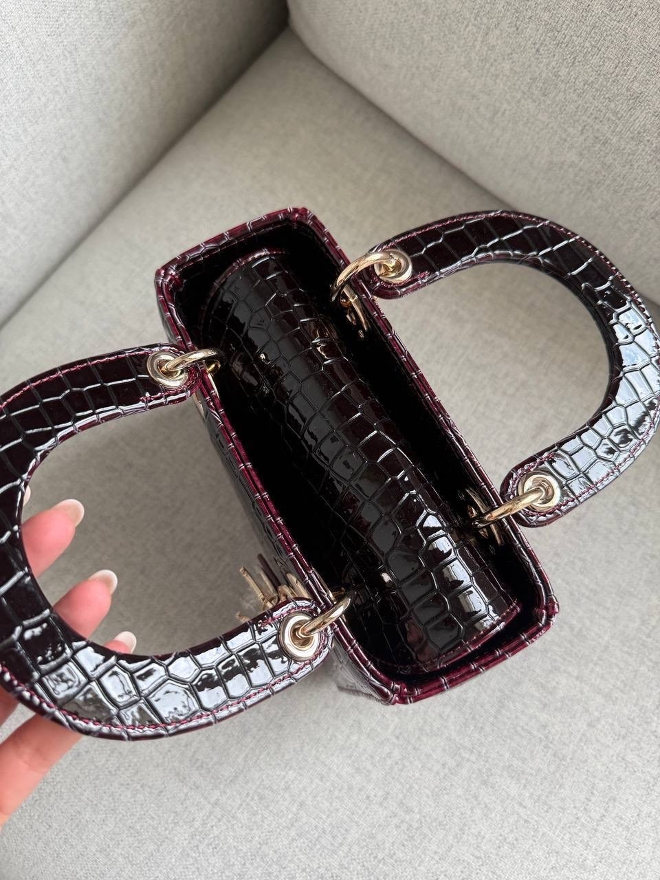 christian dior lady dior medium черный экзотический крокодиловая кожа женская сумка,dior lady dior crocodile,сумка lady dior,леди диор,сумка леди диор