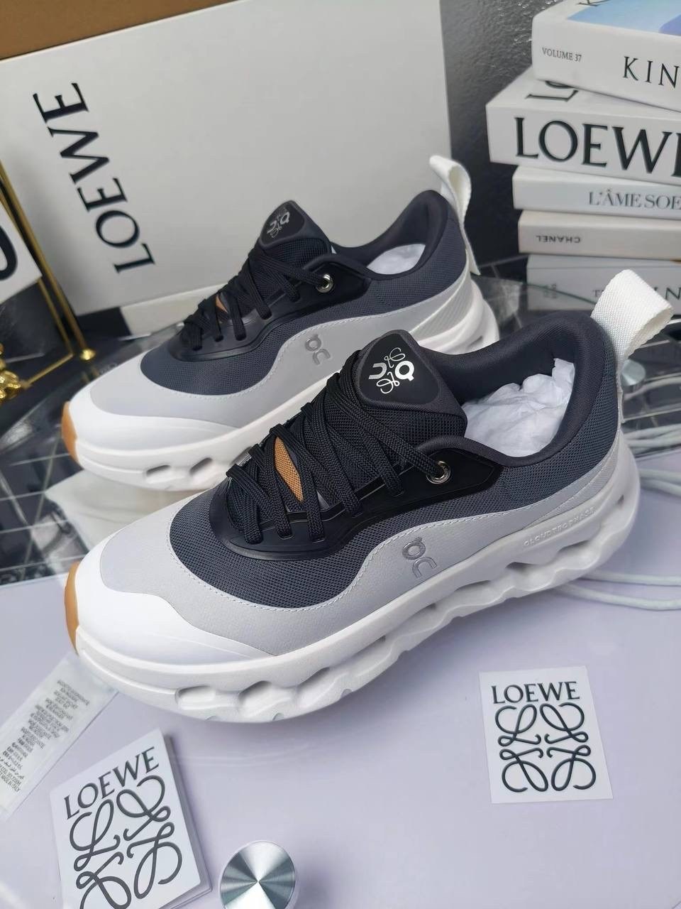 кроссовки loewe,комбинированные кроссовки,кроссовки,on cloud x loewe 9723 повседневная  кроссовки,кроссовки женскиe