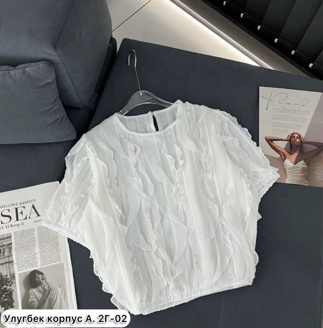 блузка с оборками,блузка шифоновая,женская блуза,летняя блузка,блуза