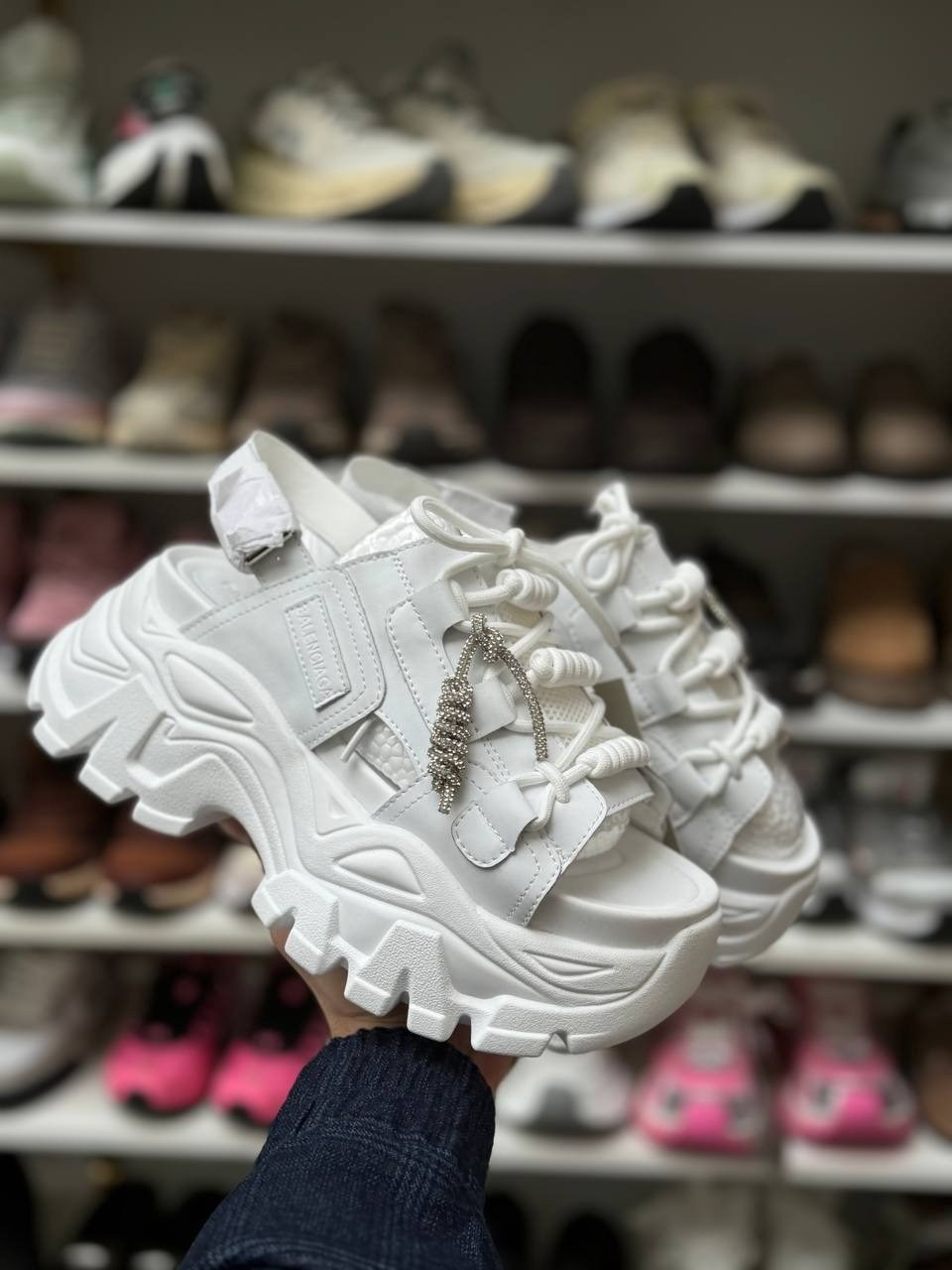 ,кроссовки женские balenciaga,женские кроссовки,розовые кроссовки,кроссовки на платформа