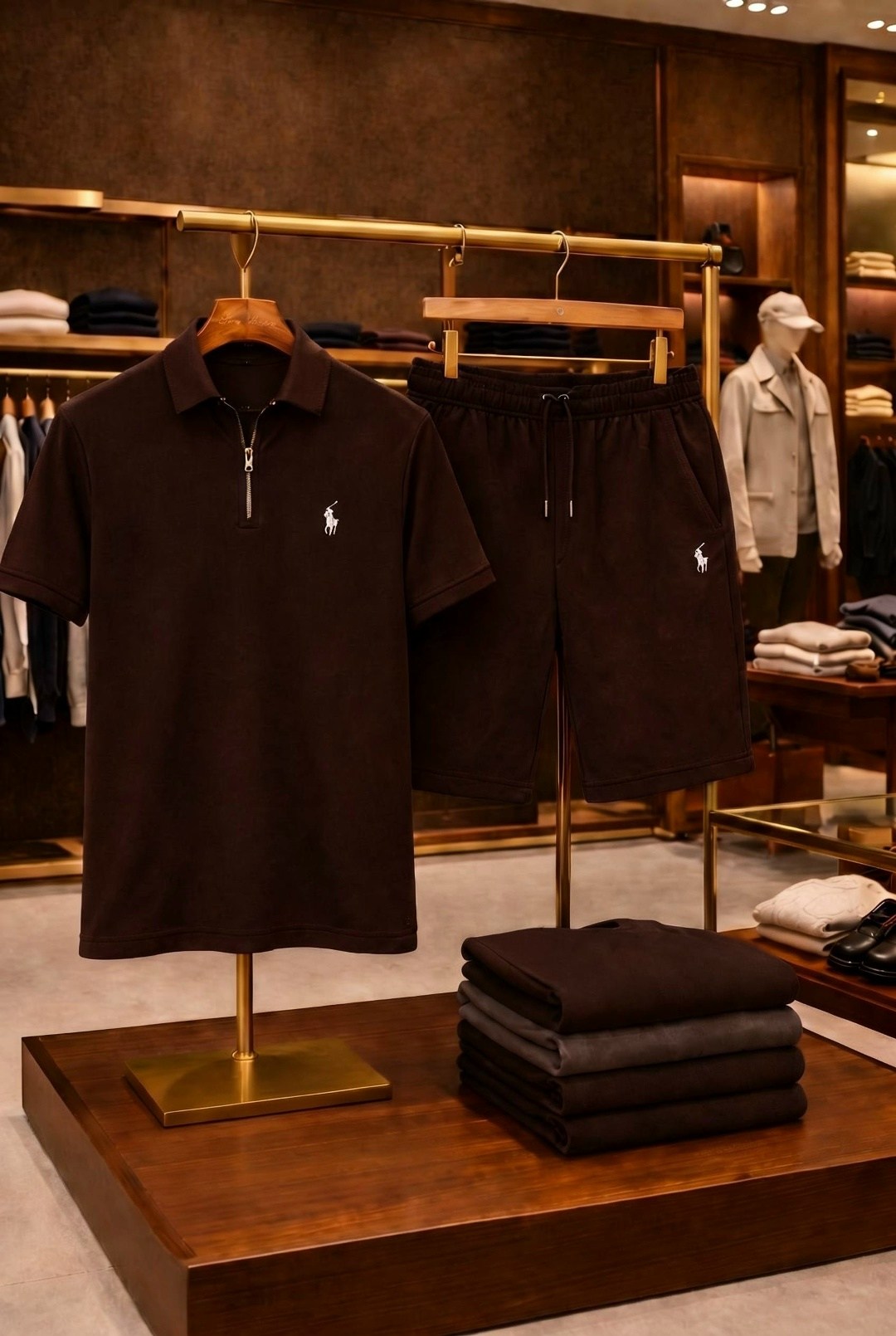 костюм поло,мужская мода,костюм,dark brown ralph lauren polo shirt,поло polo ralph lauren