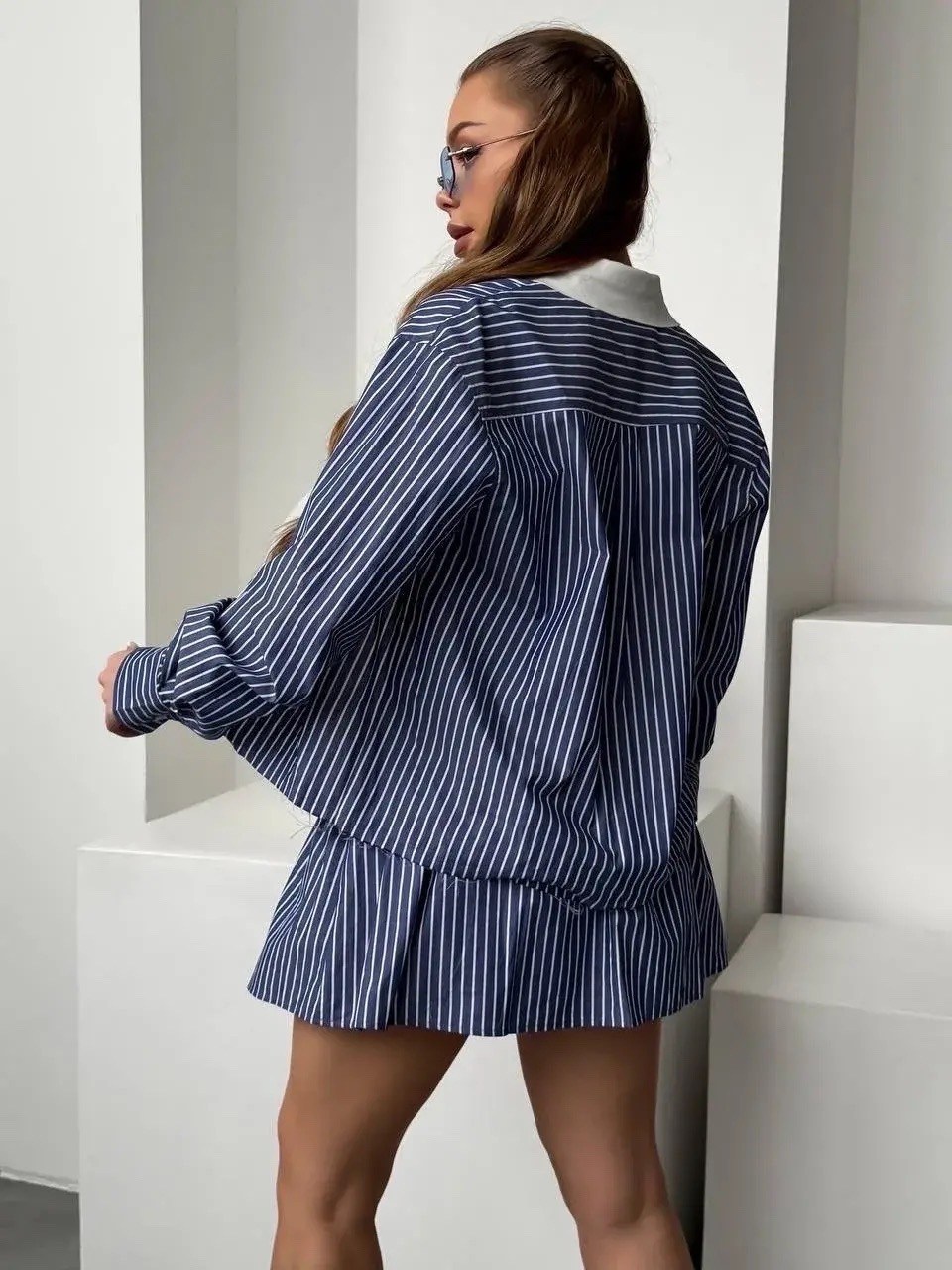 рубашка платья,платья,костюм miu miu,платья в полоску