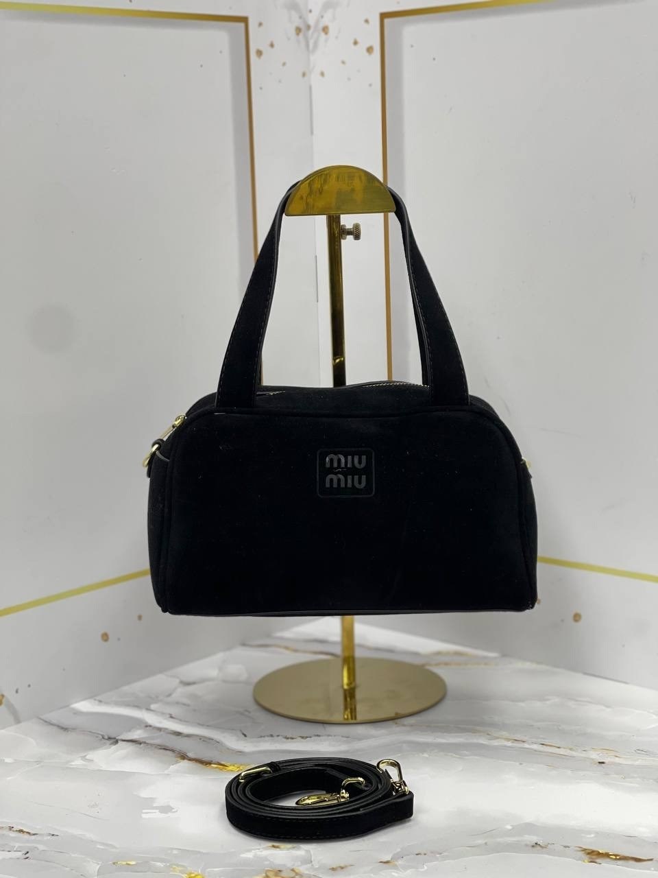 женская сумка miu miu,замшевая чёрная сумка miu miu 23x13 см,miu miu сумка,miu miu замшевая чёрная сумка 28x13 см,сумка miu miu женская на плечо замшевая