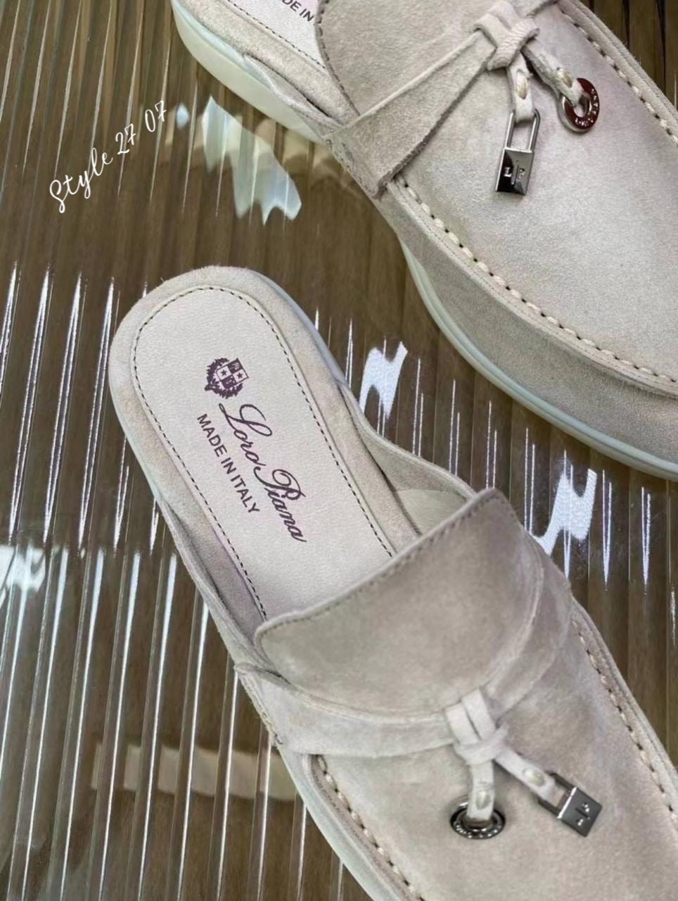 мюли loro piana,лоро пьяно ,loro piana лоферы,,женские замшевые мюли loro piana голубые