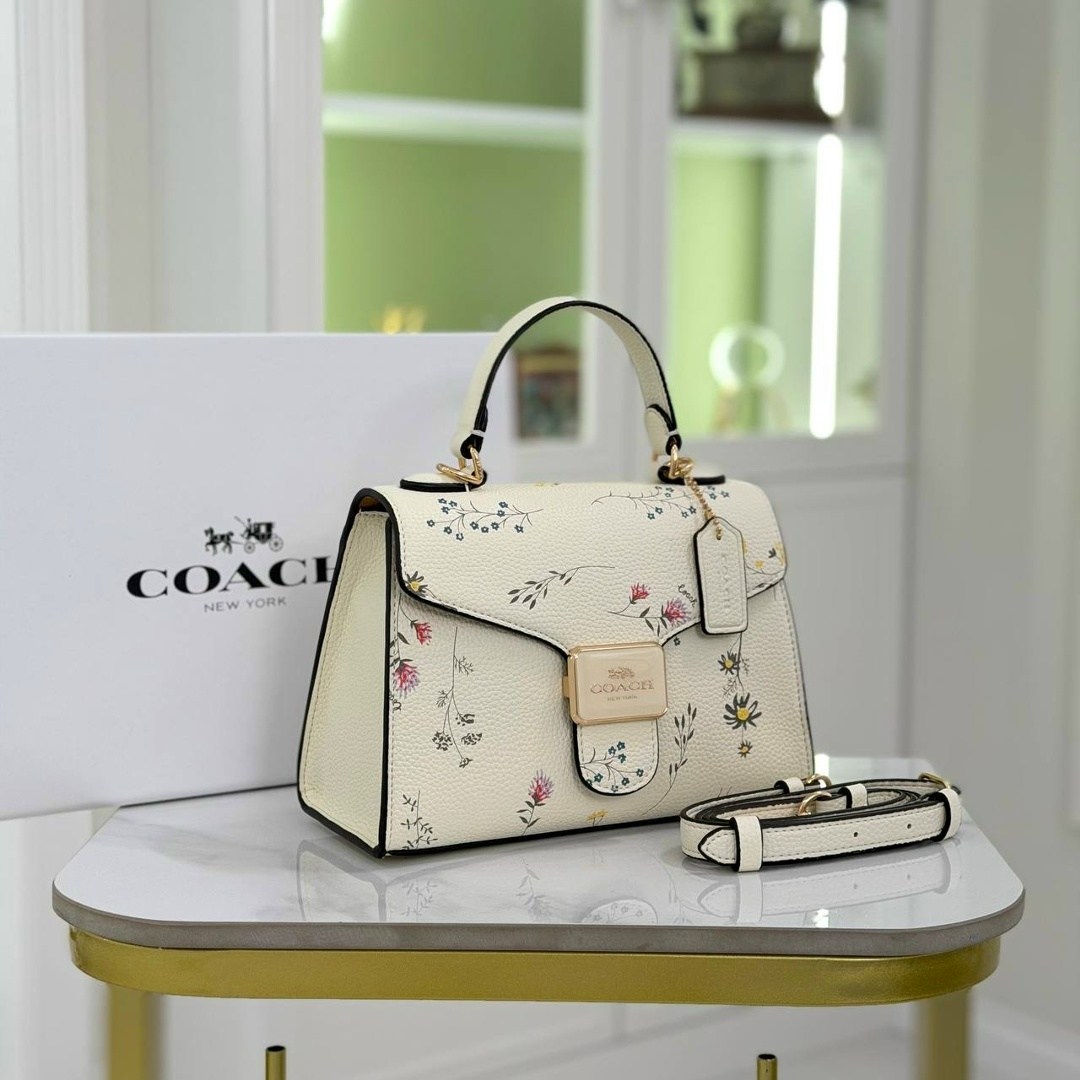 сумка женская coach,сумка coach,сумка,сумки женская,сумка coach с цветами