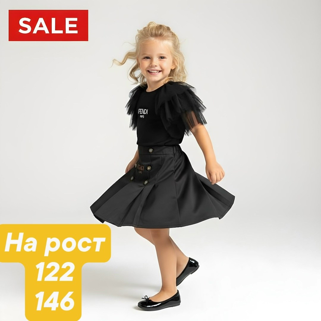 юбка для девочек,платье для девочки,юбка с оборками,черное платье,футболки для девочек