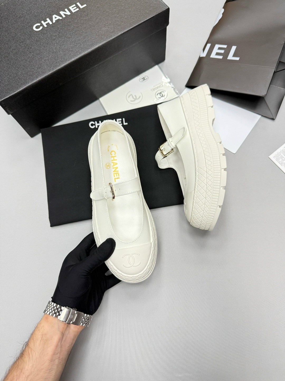 туфли chanel,,лоферы chanel,женская повседневная кожаная  chanel,балетки chanel