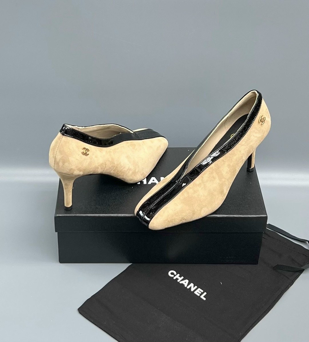 ,туфли для женщин,туфли шанель,chanel туфли,замшевые туфли