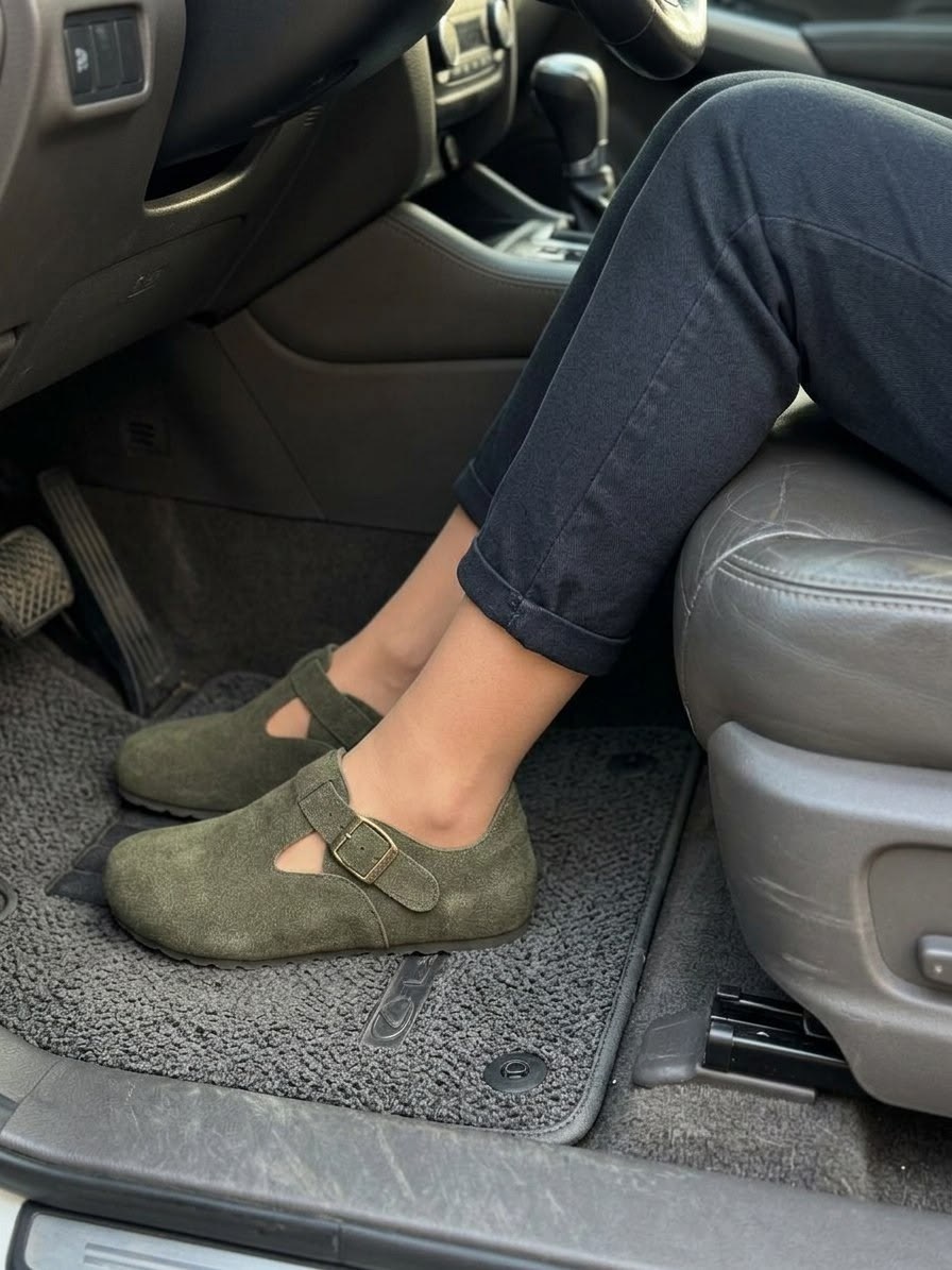 , повседневные,женская ,обуви,сабо замшевые закрытые биркинштоки birkenstock