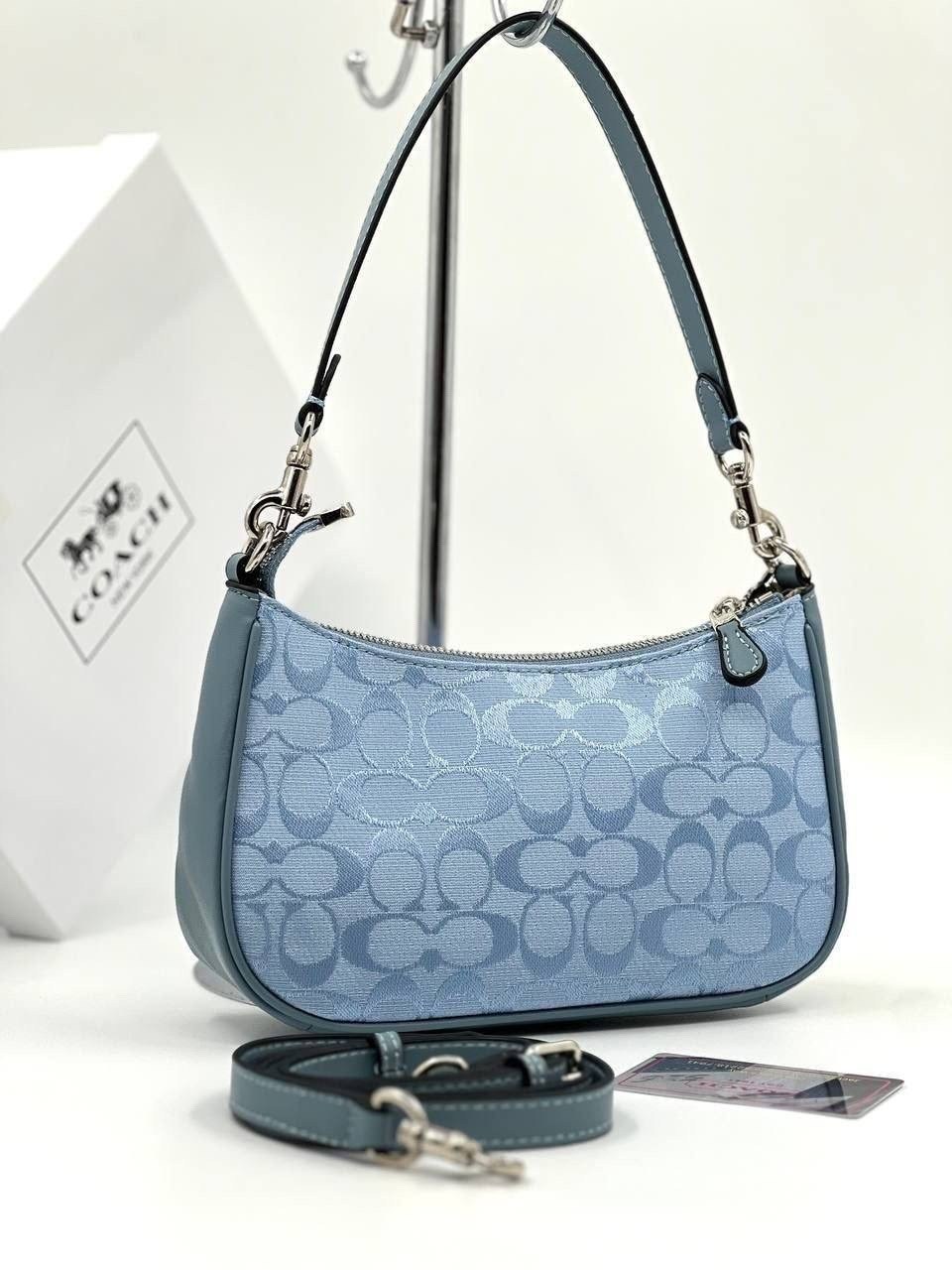 coach сумка на плечо,женская сумка coach,сумка,coach teri shoulder bag in signature canvas,coach handbag