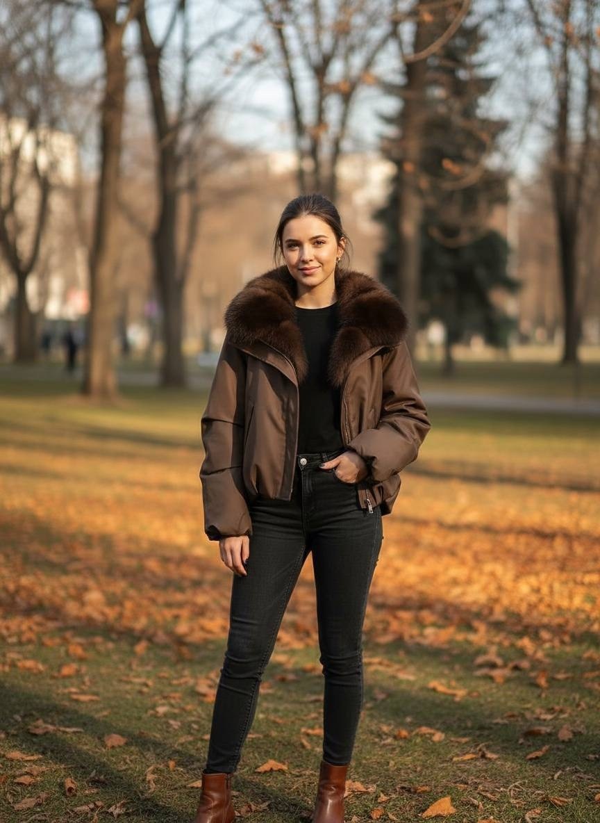 девушка,женщин,девушек,парка женская с мехом,красива девушка