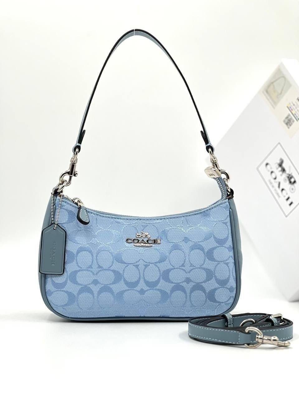 coach сумка на плечо,женская сумка coach,сумка,coach teri shoulder bag in signature canvas,coach handbag