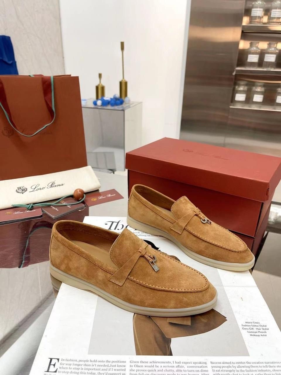 женские лоферы loro piana,замшевые женские лоферы loro piana розовые,,лоферы loro piana,лоферы замшевые