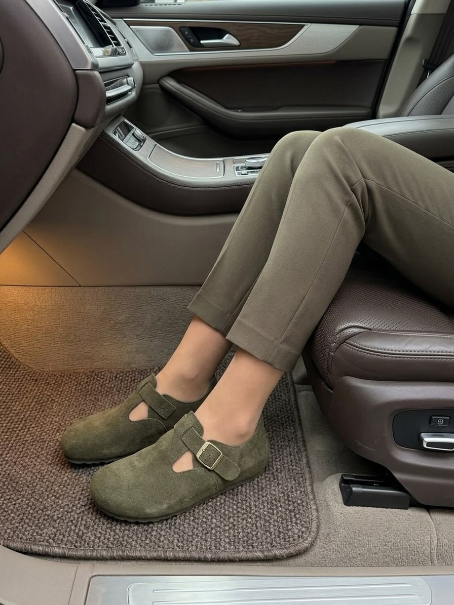 , повседневные,женская ,обуви,сабо замшевые закрытые биркинштоки birkenstock